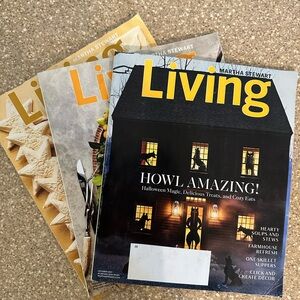 Martha Stewart Living Magazine bundle - Halloween, Thanksgiving, Christmas